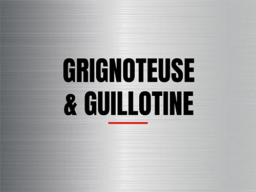 Image illustrative catégorie grignoteuse & guillotine